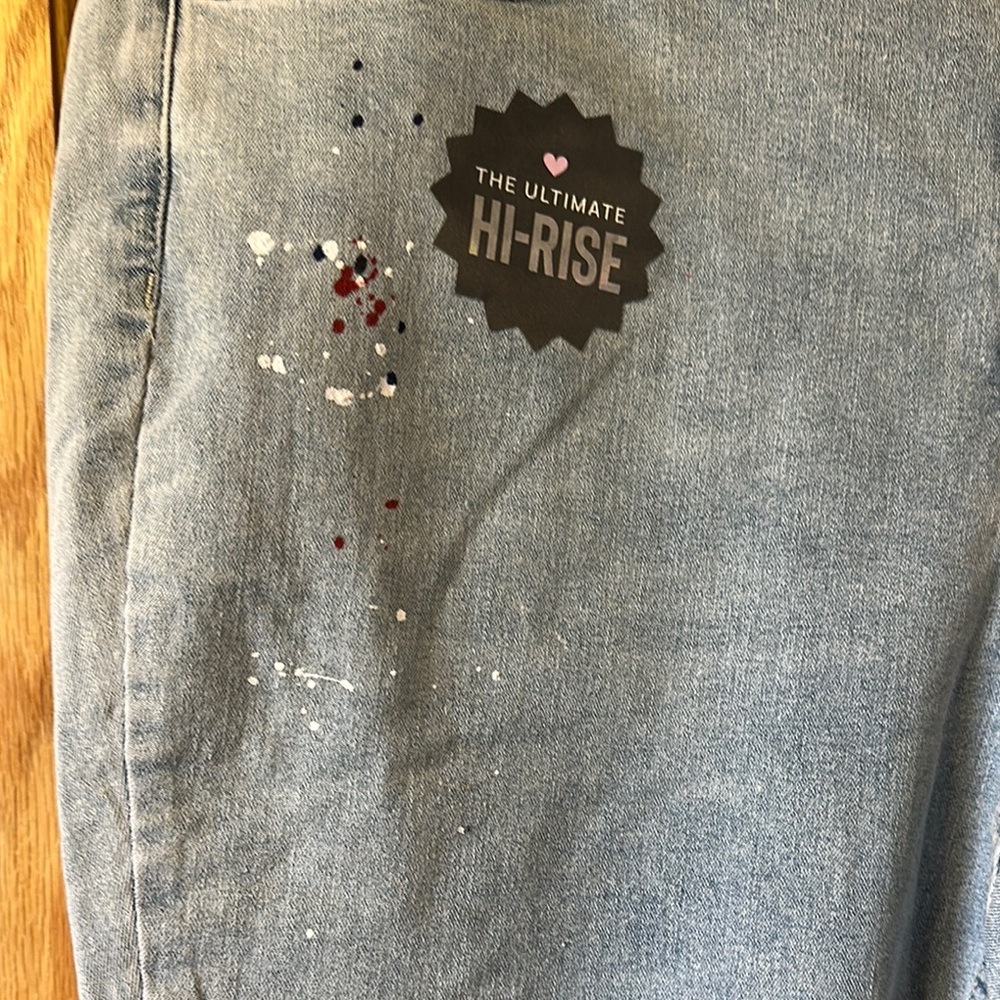 Rue21 High Rise Blue Distressed Jeans - Picture 5 of 7